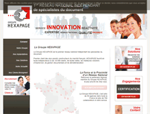 Tablet Screenshot of hexapage.fr